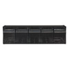 deflecto Tilt Bin Interlocking 5-Bin Organizer  23 5 8 x 5 1 4 x 6 1 2  Black Clear (DEF20504OP)
