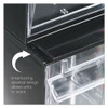 deflecto Tilt Bin Interlocking 5-Bin Organizer  23 5 8 x 5 1 4 x 6 1 2  Black Clear (DEF20504OP)