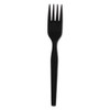 Dixie SmartStock Plastic Cutlery Refill  Forks  6   Series-O Heavyweight  Black  40 Pack  24 Packs Carton (DXESSPFH51)