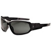 ergodyne Skullerz Loki Safety Glasses Goggles  Black Frame Smoke Lens  Nylon Polycarb (EGO56030)