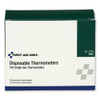 First Aid Only Disposable Thermometer  Dot-Matrix Phase-Change  100 Box (FAO21775)
