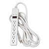 Fellowes Basic Home Office Surge Protector  6 Outlets  15 ft Cord  450 Joules  Platinum (FEL99036)