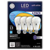 GE LED Soft White A19 Dimmable Light Bulb  10 W  4 Pack (GEL67615)