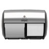 Georgia Pacific Professional Compact Coreless Side-by-Side 2-Roll Dispenser  11 x 7 4 x 7 4  Stainless Steel (GPC56796A)