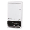 HOSPECO Evogen Feminine Hygiene Dispenser  Metal  14  x 7 75  x 26 25   White (HOSEV1FREE)