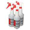 Impact Spray Alert System  32 oz  Natural with Red White Sprayer  3 Pack  24 Packs Carton (IMP5032SS)