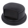 Impact Domed Gator Lids  for 44 gal  Domed Lid  27  Diameter  Black (IMP7747GRA)