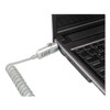 Innovera Compact Combination Laptop Lock  6 ft Steel Cable (IVR64670)