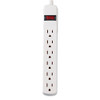 Innovera Six-Outlet Power Strip  6-Foot Cord  1-15 16 x 10-3 16 x 1-3 16  Ivory (IVR73306)