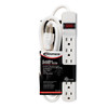 Innovera Six-Outlet Power Strip  6-Foot Cord  1-15 16 x 10-3 16 x 1-3 16  Ivory (IVR73306)