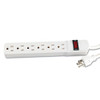 Innovera Six-Outlet Power Strip  6-Foot Cord  1-15 16 x 10-3 16 x 1-3 16  Ivory (IVR73306)