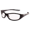 KleenGuard V40 HellRaiser Safety Glasses  Black Frame  Clear Anti-Fog Lens (KCC28615)