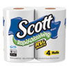 Scott Rapid-Dissolving Toilet Paper  Bath Tissue  Septic Safe  1-Ply  White  231 Sheets Roll  4 Rolls Pack  12 Packs Carton (KCC47617)