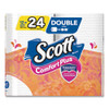 Scott ComfortPlus Toilet Paper  Double Roll  Bath Tissue  Septic Safe  1-Ply  White  231 Sheets Roll  12 Rolls Pack (KCC47618)