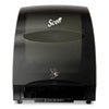 Scott Essential Electronic Hard Roll Towel Dispenser  12 7w x 9 572d x 15 761h  Black (KCC48860)