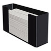 Kantek Multifold Paper Towel Dispenser  Acrylic  12 5 x 4 4 x 7  Black (KTKAH190B)
