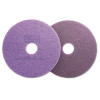Scotch-Brite Diamond Floor Pads  Burnish Buff  20  Diameter  Purple  5 Carton (MMM08418)