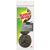 Scotch-Brite Metal Scrubbing Pads  2 1 2  x 2 3 4   Stainless Steel  Silver  3 Pk  8 Pks CT (MMM214C)