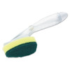 Scotch-Brite Heavy-Duty Soap-Dispensing Dishwand  2 1 2  x 9 1 2   Yellow Green  4 Carton (MMM6504)