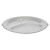 Pactiv Laminated Foam Dinnerware  3-Compartment Plate  8 88  Diameter  White  500 Carton (PCT0TK100110000)
