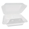 Pactiv SmartLock Foam Hinged Containers  Medium  8 x 8 5 x 3  3-Compartment  White  150 Carton (PCTYHLW08030000)