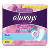 Always Thin Daily Panty Liners  Regular  120 Pack (PGC10796PK)