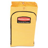 Rubbermaid Commercial Zippered Vinyl Cleaning Cart Bag  24 gal    17 25  x 30 5   Yellow (RCP1966719)