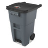 Rubbermaid Commercial Brute Step-On Rollouts  Square  50 gal  Gray (RCP1971956)