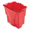 Rubbermaid Commercial WaveBrake 2 0 Dirty Water Bucket  18 qt  Plastic  Red (RCP2064907)