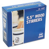 AmerCareRoyal Wood Coffee Stirrers  5 1 2  Long  Woodgrain  10000 Stirrers Carton (RPPR810CT)