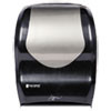 San Jamar Smart System with iQ Sensor Towel Dispenser  16 1 2 x 9 3 4 x 12  Black Silver (SJMT1470BKSS)