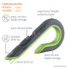 slice Box Cutters  Double Sided  Replaceable  Stainless Steel  Gray  Green (SLI10503)
