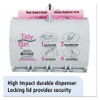 Tidy Girl Plastic Feminine Hygiene Disposal Bag Dispenser  Gray (STOTGUDPV2)