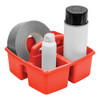 Storex Small Art Caddies  9 25 x 9 25 x 5 25  Blue Red Yellow Green Purple  5 per pack (STX00941U06C)