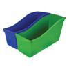Storex Interlocking Book Bins  4 3 4 x 12 5 8 x 7  5 Color Set  Plastic (STX70105U06C)
