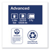 Tork Advanced Mini-Jumbo Roll Bath Tissue  Septic Safe  2-Ply  White  3 48  x 751 ft  12 Rolls Carton (TRK12024402)