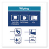 Tork Industrial Paper Wiper  4-Ply  11 x 15 75  Blue  375 Wipes Roll  2 Roll Carton (TRK13244101)