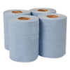 Tork Industrial Paper Wiper  4-Ply  10 x 15 75  Blue  190 Wipes Roll  4 Roll Carton (TRK132451A)