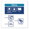 Tork Paper Wiper Plus  9 8 x 15 2  White  300 Roll  2 Rolls Carton (TRK192128)