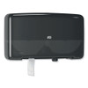 Tork Elevation Bath Tissue Mini-Jumbo Roll Twin Dispenser  17 x 5 688 x 10 125  Black (TRK5555290)