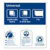 Tork Universal Masterfold Dispenser Napkins  1-Ply  13  x 12  Natural  6000 CT (TRKD786E)