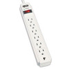 Tripp Lite Protect It  Surge Protector  6 Outlets  4 ft  Cord  790 Joules  Light Gray (TRPTLP604)