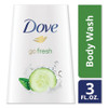 Dove Body Wash  Cucumber and Green Tea  3 oz (UNI17266EA)