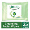 Simple Eye And Skin Care  Facial Wipes  25 Pack (UNI70005PK)