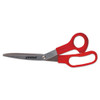 Universal General Purpose Stainless Steel Scissors  7 75  Long  3  Cut Length  Red Offset Handles  3 Pack (UNV92019)
