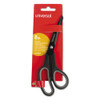 Universal Industrial Carbon Blade Scissors  8  Long  3 5  Cut Length  Black Gray Offset Handle (UNV92022)