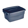 Rubbermaid Roughneck Storage Box  10 5 8w x 15 687d x 7h  Dark Indigo Metallic (UNXRMRT030003)