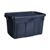 Rubbermaid Roughneck Storage Box  20 2 5w x 32 3 10d x 16 7 10h  Dark Indigo Metallic (UNXRMRT310000)