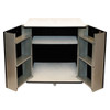 Vertiflex Refreshment Stand  Two-Shelf  29 5w x 21d x 33h  Black White (VRT35157)