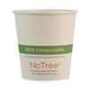 World Centric NoTree Paper Hot Cups  4 oz  Natural  1 000 Carton (WORCUSU4)